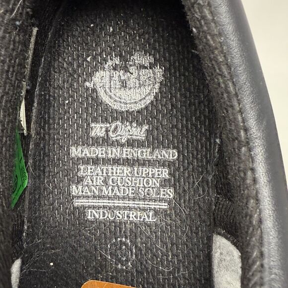 Dr. Martens Industrial Steel Toe Shoe Mens 11 Black Leather Wingtip England Made main image 6